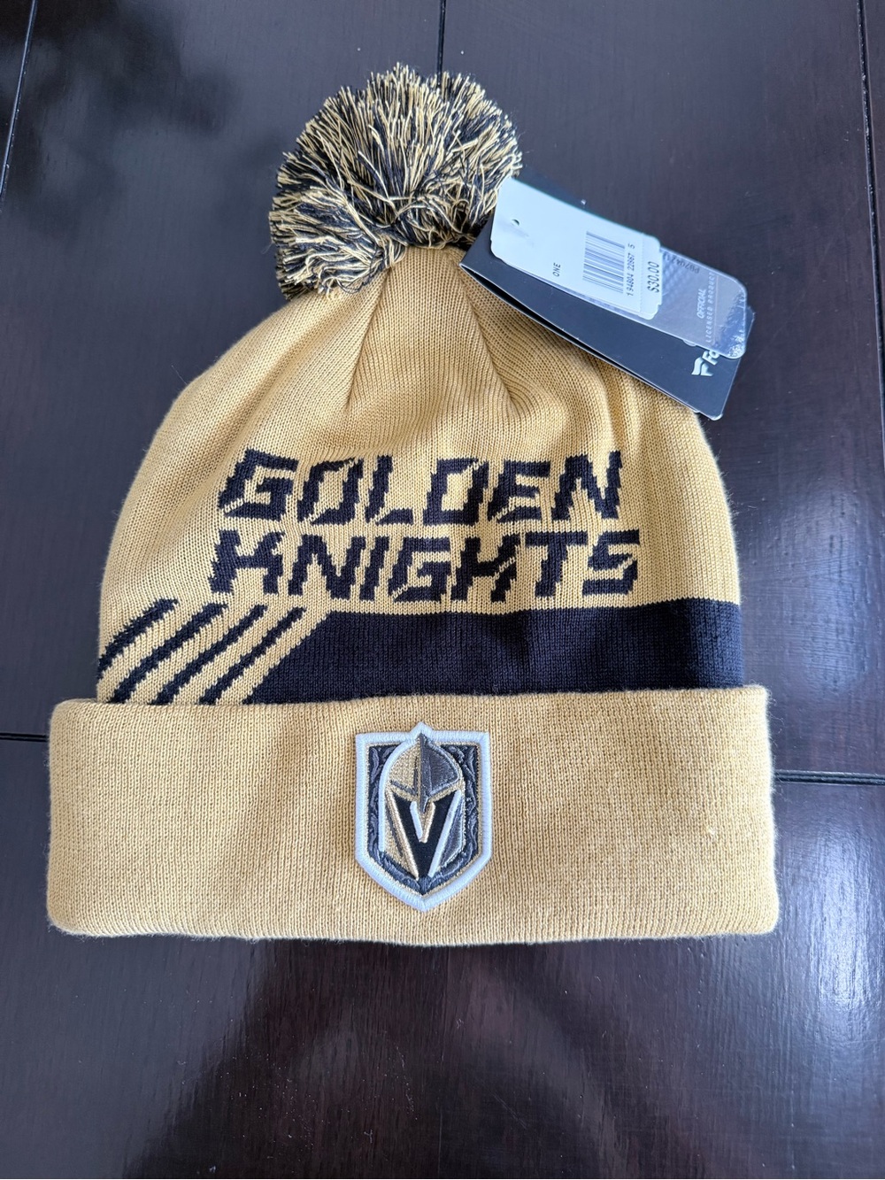 Fanatics women’s Golden Knights Pom Beanie - Gold & Black